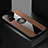 Ultra-thin Silicone Gel Soft Case Cover with Magnetic Finger Ring Stand for Huawei Honor 30S Brown