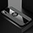 Ultra-thin Silicone Gel Soft Case Cover with Magnetic Finger Ring Stand for Huawei Honor 9X Gray