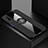 Ultra-thin Silicone Gel Soft Case Cover with Magnetic Finger Ring Stand for Huawei Honor 9X Pro Black