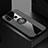 Ultra-thin Silicone Gel Soft Case Cover with Magnetic Finger Ring Stand for Huawei Honor Play4T Gray