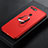 Ultra-thin Silicone Gel Soft Case Cover with Magnetic Finger Ring Stand for Huawei Honor View 20 Red