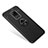 Ultra-thin Silicone Gel Soft Case Cover with Magnetic Finger Ring Stand for Huawei Mate 20 Black