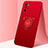 Ultra-thin Silicone Gel Soft Case Cover with Magnetic Finger Ring Stand for Huawei Mate 40 Lite 5G Red