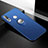 Ultra-thin Silicone Gel Soft Case Cover with Magnetic Finger Ring Stand for Huawei Nova 4 Blue