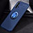 Ultra-thin Silicone Gel Soft Case Cover with Magnetic Finger Ring Stand for Huawei Nova 5 Blue