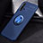Ultra-thin Silicone Gel Soft Case Cover with Magnetic Finger Ring Stand for Huawei Nova 5 Pro Blue