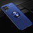 Ultra-thin Silicone Gel Soft Case Cover with Magnetic Finger Ring Stand for Huawei Nova 6 SE Blue