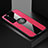 Ultra-thin Silicone Gel Soft Case Cover with Magnetic Finger Ring Stand for Huawei Nova 7 5G Hot Pink