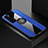 Ultra-thin Silicone Gel Soft Case Cover with Magnetic Finger Ring Stand for Huawei Nova 7 Pro 5G Blue