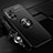 Ultra-thin Silicone Gel Soft Case Cover with Magnetic Finger Ring Stand for Huawei Nova 8 5G Black