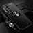 Ultra-thin Silicone Gel Soft Case Cover with Magnetic Finger Ring Stand for Huawei Nova 8 Pro 5G Black