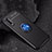 Ultra-thin Silicone Gel Soft Case Cover with Magnetic Finger Ring Stand for Huawei P30 Blue and Black