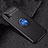 Ultra-thin Silicone Gel Soft Case Cover with Magnetic Finger Ring Stand for Huawei P30 Pro Blue and Black