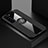 Ultra-thin Silicone Gel Soft Case Cover with Magnetic Finger Ring Stand for Huawei P40 Lite 5G Black