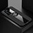 Ultra-thin Silicone Gel Soft Case Cover with Magnetic Finger Ring Stand for Huawei P40 Pro Black
