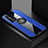 Ultra-thin Silicone Gel Soft Case Cover with Magnetic Finger Ring Stand for Huawei P40 Pro+ Plus Blue