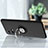 Ultra-thin Silicone Gel Soft Case Cover with Magnetic Finger Ring Stand for Motorola Moto Edge S30 Pro 5G Black