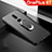Ultra-thin Silicone Gel Soft Case Cover with Magnetic Finger Ring Stand for OnePlus 6T Black