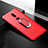 Ultra-thin Silicone Gel Soft Case Cover with Magnetic Finger Ring Stand for OnePlus 6T Red