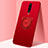 Ultra-thin Silicone Gel Soft Case Cover with Magnetic Finger Ring Stand for OnePlus 8
