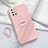 Ultra-thin Silicone Gel Soft Case Cover with Magnetic Finger Ring Stand for OnePlus 8T 5G
