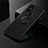 Ultra-thin Silicone Gel Soft Case Cover with Magnetic Finger Ring Stand for OnePlus Nord N10 5G Black