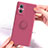 Ultra-thin Silicone Gel Soft Case Cover with Magnetic Finger Ring Stand for OnePlus Nord N20 5G