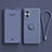 Ultra-thin Silicone Gel Soft Case Cover with Magnetic Finger Ring Stand for OnePlus Nord N20 5G Lavender Gray