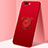 Ultra-thin Silicone Gel Soft Case Cover with Magnetic Finger Ring Stand for Oppo A12e Red