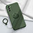 Ultra-thin Silicone Gel Soft Case Cover with Magnetic Finger Ring Stand for Oppo A56 5G