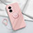 Ultra-thin Silicone Gel Soft Case Cover with Magnetic Finger Ring Stand for Oppo A58x 5G