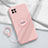 Ultra-thin Silicone Gel Soft Case Cover with Magnetic Finger Ring Stand for Oppo A72 5G Pink