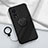 Ultra-thin Silicone Gel Soft Case Cover with Magnetic Finger Ring Stand for Oppo A78 5G