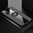 Ultra-thin Silicone Gel Soft Case Cover with Magnetic Finger Ring Stand for Oppo Find X2 Gray