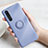 Ultra-thin Silicone Gel Soft Case Cover with Magnetic Finger Ring Stand for Oppo K7 5G