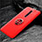 Ultra-thin Silicone Gel Soft Case Cover with Magnetic Finger Ring Stand for Oppo Reno2 Z Red