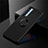Ultra-thin Silicone Gel Soft Case Cover with Magnetic Finger Ring Stand for Oppo Reno4 Pro 4G Black