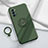 Ultra-thin Silicone Gel Soft Case Cover with Magnetic Finger Ring Stand for Oppo Reno4 Pro 5G