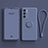 Ultra-thin Silicone Gel Soft Case Cover with Magnetic Finger Ring Stand for Oppo Reno6 5G Lavender Gray