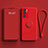 Ultra-thin Silicone Gel Soft Case Cover with Magnetic Finger Ring Stand for Oppo Reno6 5G Red