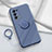 Ultra-thin Silicone Gel Soft Case Cover with Magnetic Finger Ring Stand for Oppo Reno6 Pro 5G