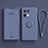 Ultra-thin Silicone Gel Soft Case Cover with Magnetic Finger Ring Stand for Oppo Reno8 Pro 5G Lavender Gray