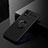 Ultra-thin Silicone Gel Soft Case Cover with Magnetic Finger Ring Stand for Samsung Galaxy A01 Core Black