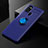 Ultra-thin Silicone Gel Soft Case Cover with Magnetic Finger Ring Stand for Samsung Galaxy A21s