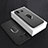 Ultra-thin Silicone Gel Soft Case Cover with Magnetic Finger Ring Stand for Samsung Galaxy A8 Star