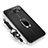 Ultra-thin Silicone Gel Soft Case Cover with Magnetic Finger Ring Stand for Samsung Galaxy C9 Pro C9000 Black