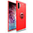 Ultra-thin Silicone Gel Soft Case Cover with Magnetic Finger Ring Stand for Samsung Galaxy Note 10 Plus 5G Red