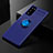 Ultra-thin Silicone Gel Soft Case Cover with Magnetic Finger Ring Stand for Samsung Galaxy S20 FE 2022 5G
