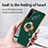Ultra-thin Silicone Gel Soft Case Cover with Magnetic Finger Ring Stand for Sony Xperia 10 III