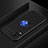 Ultra-thin Silicone Gel Soft Case Cover with Magnetic Finger Ring Stand for Vivo V20 Pro 5G Blue and Black